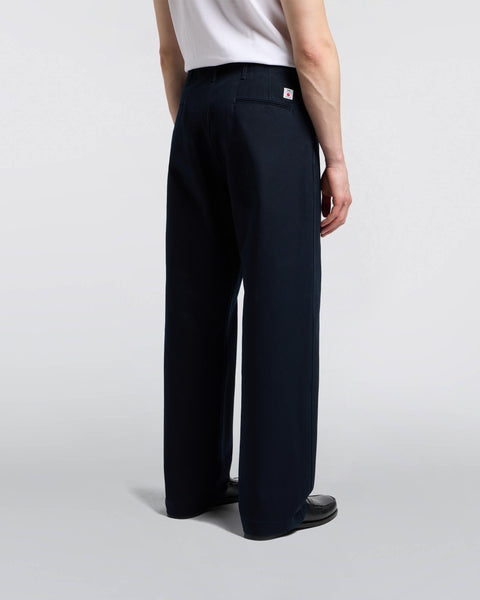 Wide Trousers Pant - Navy Unwashed