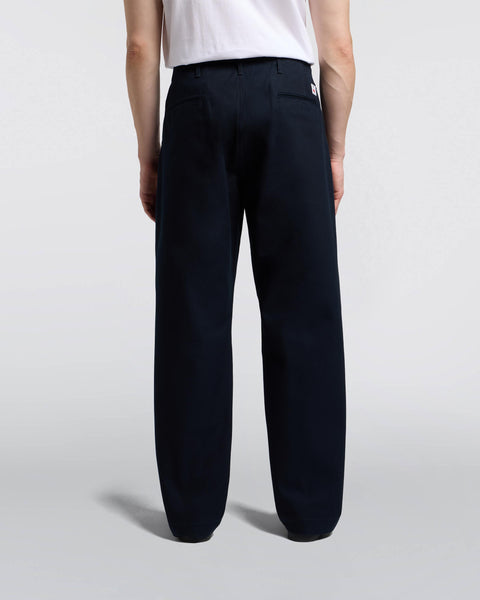 Wide Trousers Pant - Navy Unwashed