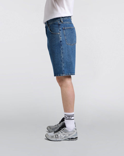 Tyrell Short 13,56oz - Blue Mid Marble Wash