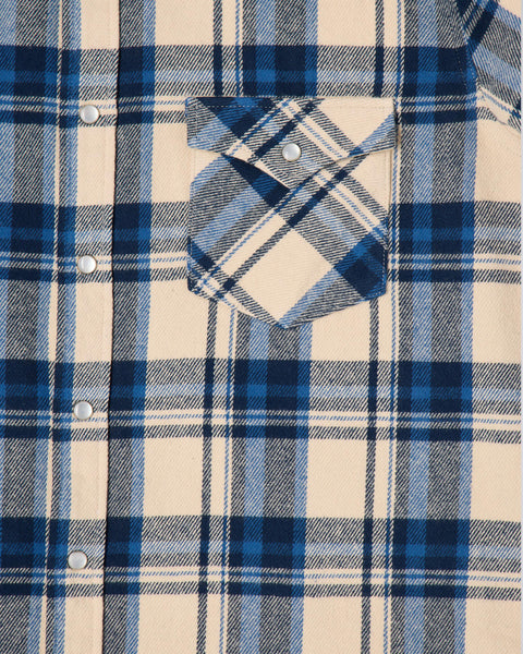 Western Shirt - Navy/Blue