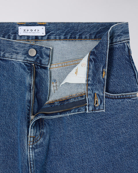 Tyrell Short 13,56oz - Blue Mid Marble Wash