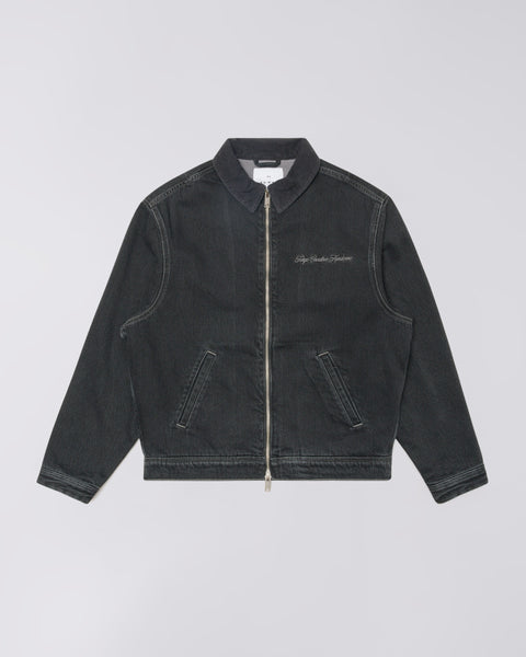 Hunter Zip Jacket - Black Stone Wash