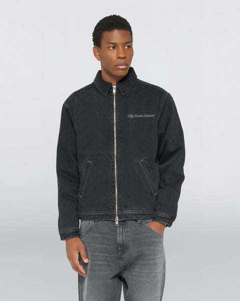 Hunter Zip Jacket - Black Stone Wash