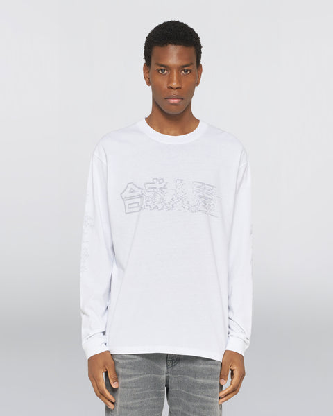 Robot T-Shirt LS - White