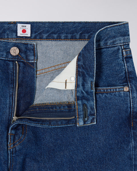 Slim Tapered Kaihara 12,5oz Openenend Denim - Blue Mid used