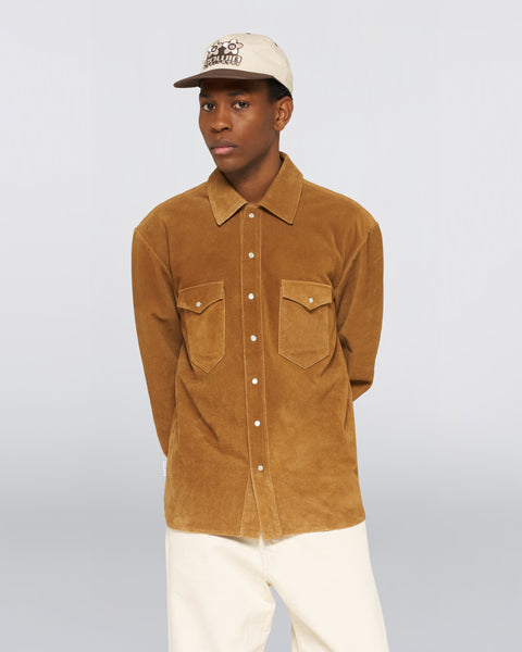 Western Shirt - Suede Brown