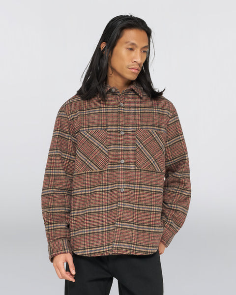 Julius Shirt - Burgundy Blue