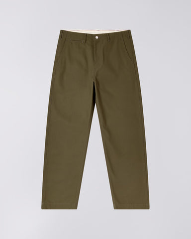 Wide Trousers Pant - Olive Unwashed