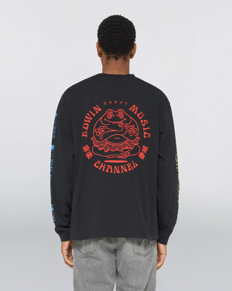 Edwin Music Channel T-Shirt LS - Black