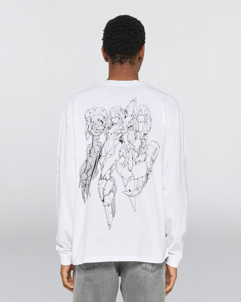 Robot T-Shirt LS - White