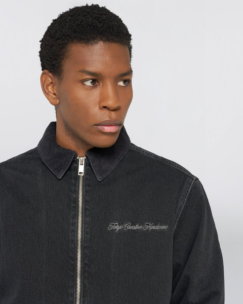 Hunter Zip Jacket - Black Stone Wash
