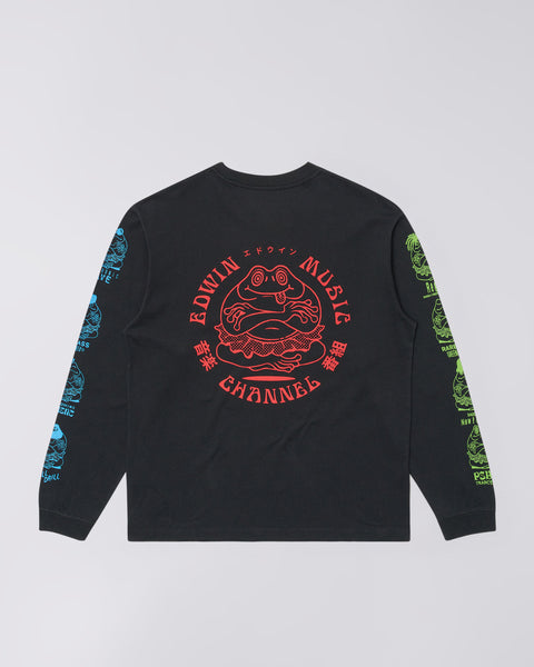 Edwin Music Channel T-Shirt LS - Black