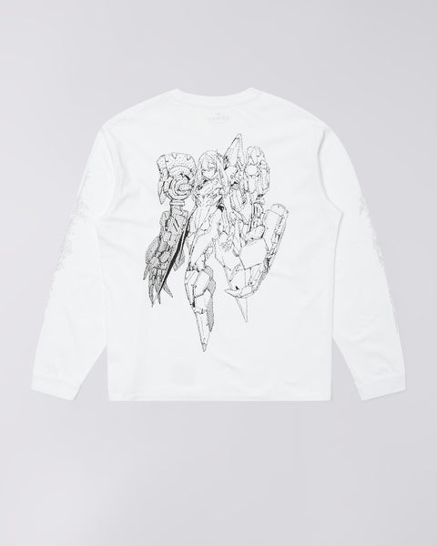 Robot T-Shirt LS - White
