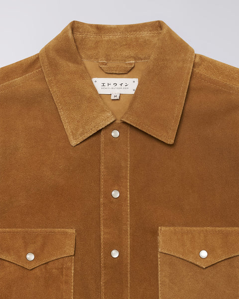 Western Shirt - Suede Brown