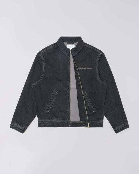 Hunter Zip Jacket - Black Stone Wash