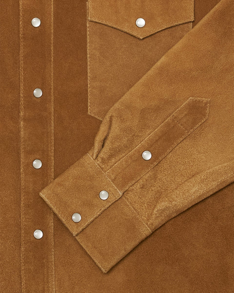 Western Shirt - Suede Brown
