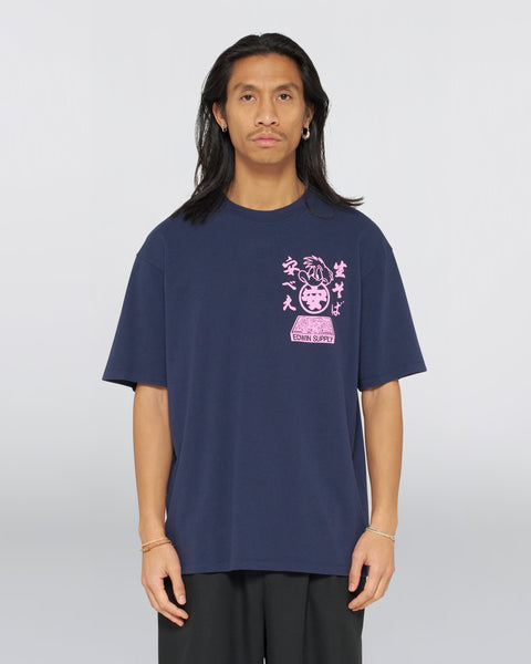 Soba Yasube T-Shirt - Maritime blue