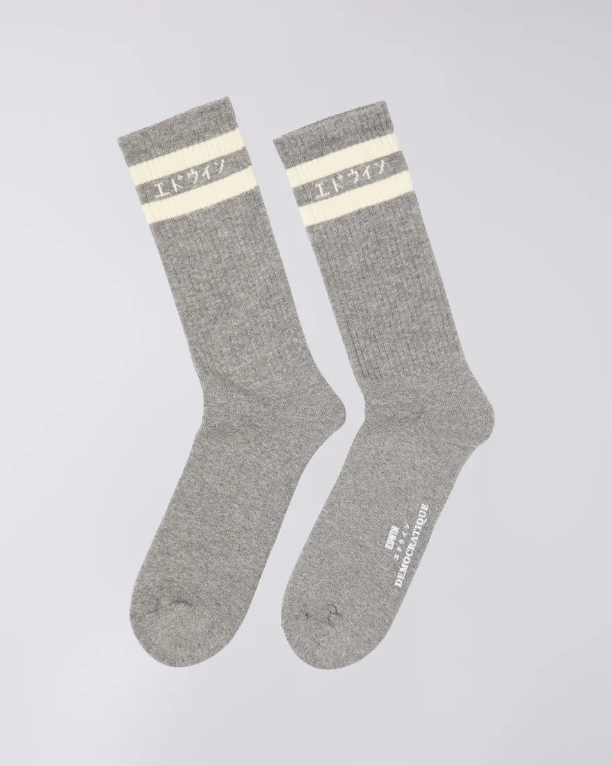 EDWIN x Democratique Tube Socks - Grey