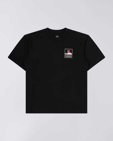 Sunset On Mt Fuji T-Shirt - Black