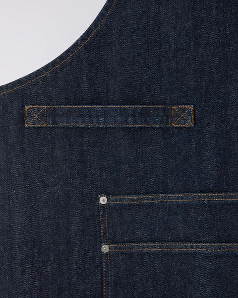 Louie Apron Red Listed Selvage 14oz - Blue Rinsed