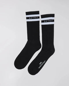 EDWIN x Democratique Tube Socks - Black